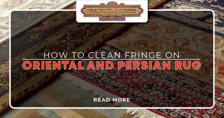 How to clean fringe on oriental and Persian rug